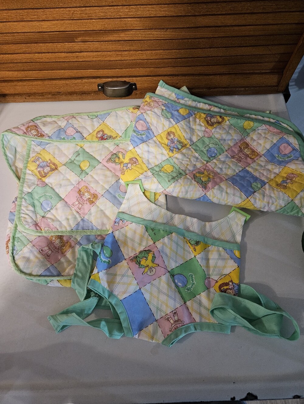 3 Pc Cabbage Patch Kids Baby Set Carrier Sleep Sack Diaper Bag